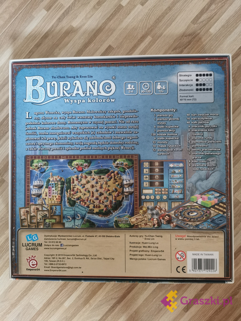 Burano - Wyspa kolorów tył Burano - Wyspa kolorów tył