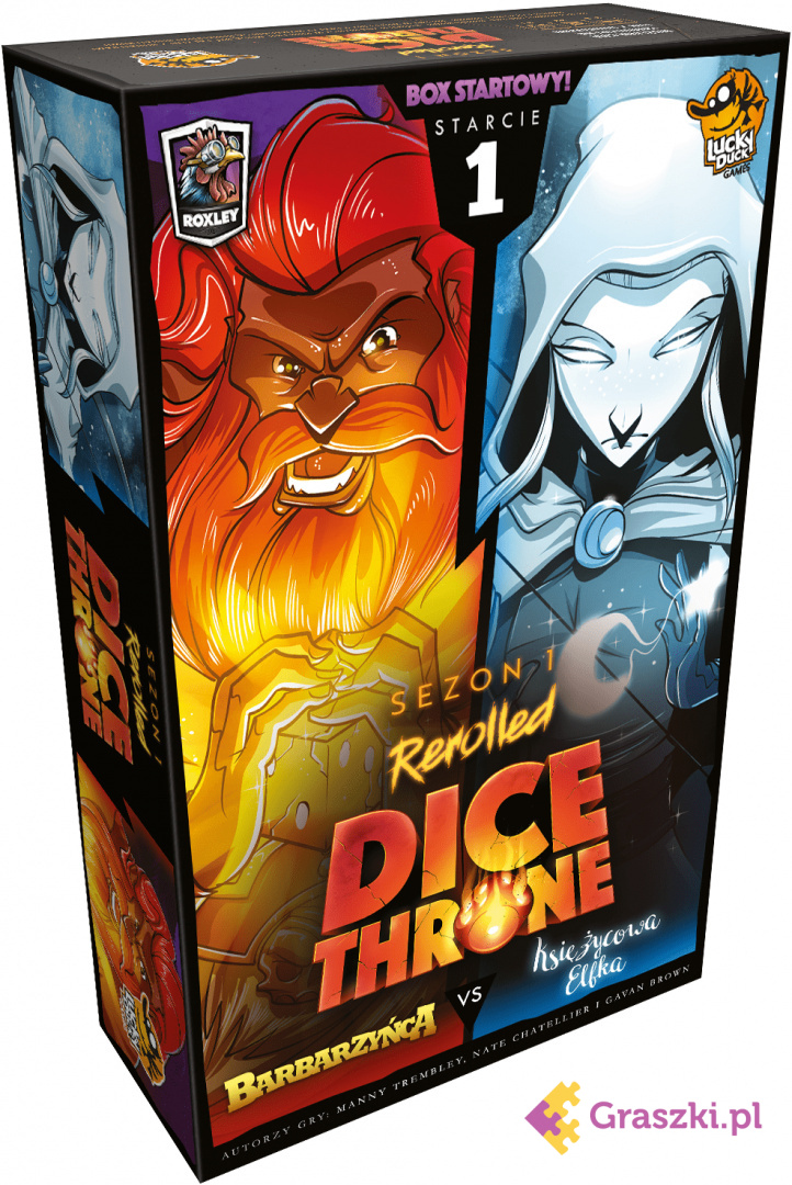 Dice Throne: Starcie 1 - Barbarzyńca vs Księżycowa Elfka Dice Throne: Starcie 1 - Barbarzyńca vs Księżycowa Elfka