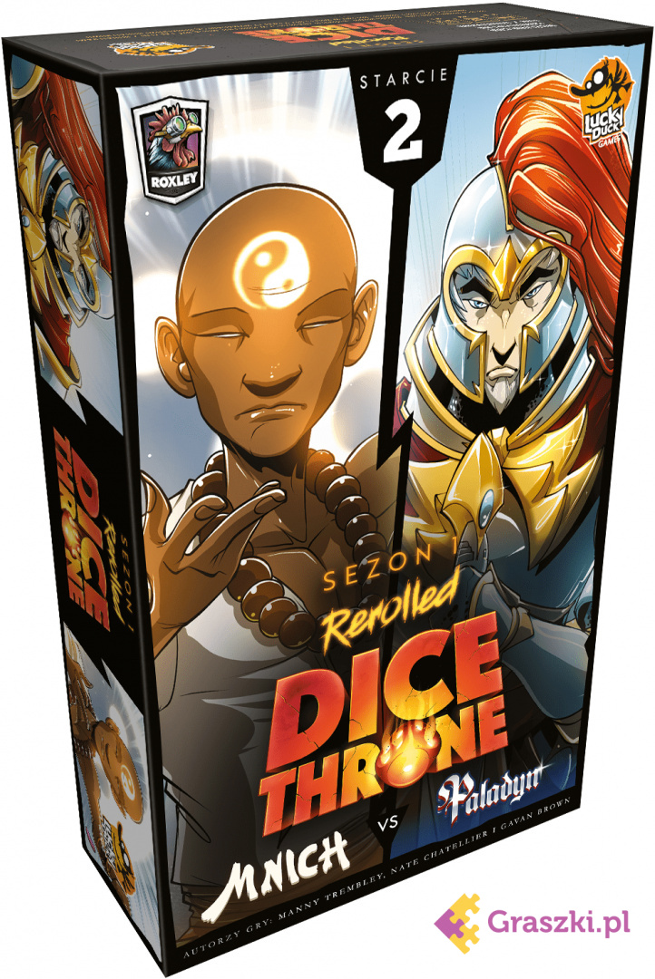 Dice Throne: Starcie 2 - Mnich vs Paladyn Dice Throne: Starcie 2 - Mnich vs Paladyn