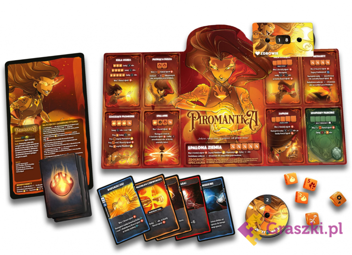 Dice Throne: Starcie 3 - Piromantka vs Mroczny Złodziej zawartość 2 Dice Throne: Starcie 3 - Piromantka vs Mroczny Złodziej zawartość 2