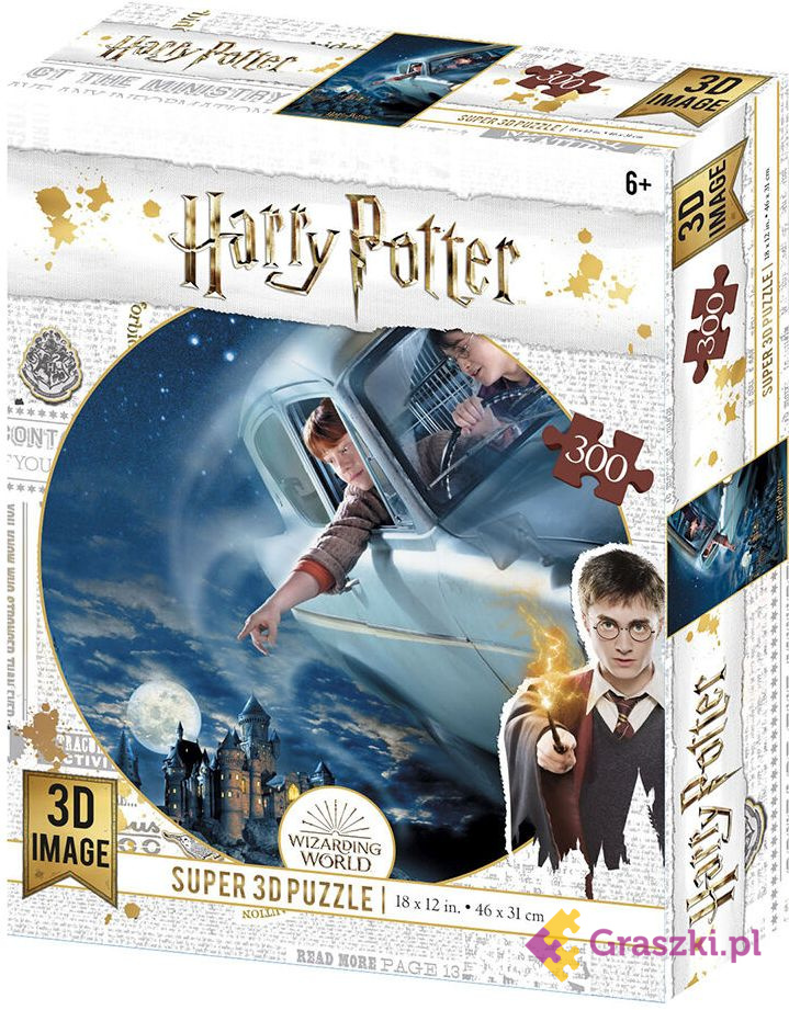 Harry Potter: Magiczne puzzle - Ford Anglia nad Hogwartem (300 elementów) Harry Potter: Magiczne puzzle - Ford Anglia nad Hogwartem (300 elementów)