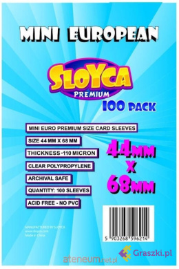 Koszulki na karty Sloyca (44x68mm) "Mini European Premium", 100szt