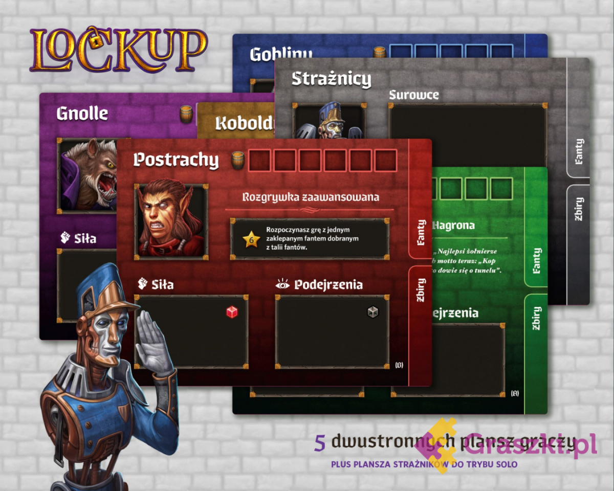 Lockup: Opowieść ze świata Roll Player planszetki Lockup: Opowieść ze świata Roll Player planszetki