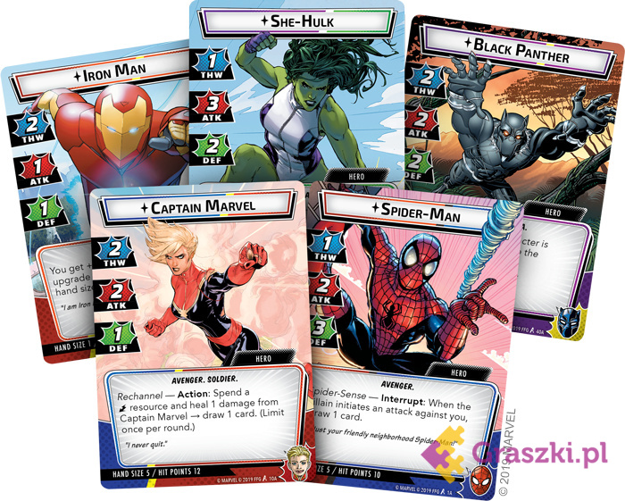 Marvel Champions: The Card Game składowe Marvel Champions: The Card Game składowe