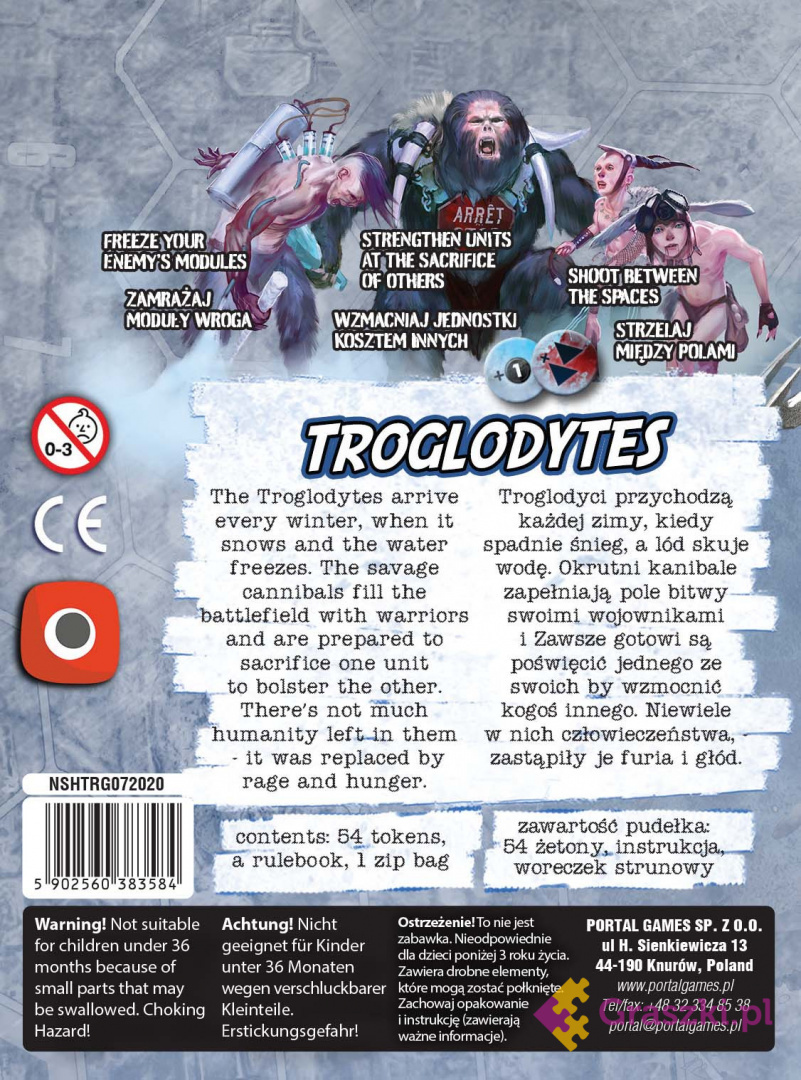 Neuroshima HEX: Troglodytes tył Neuroshima HEX: Troglodytes tył