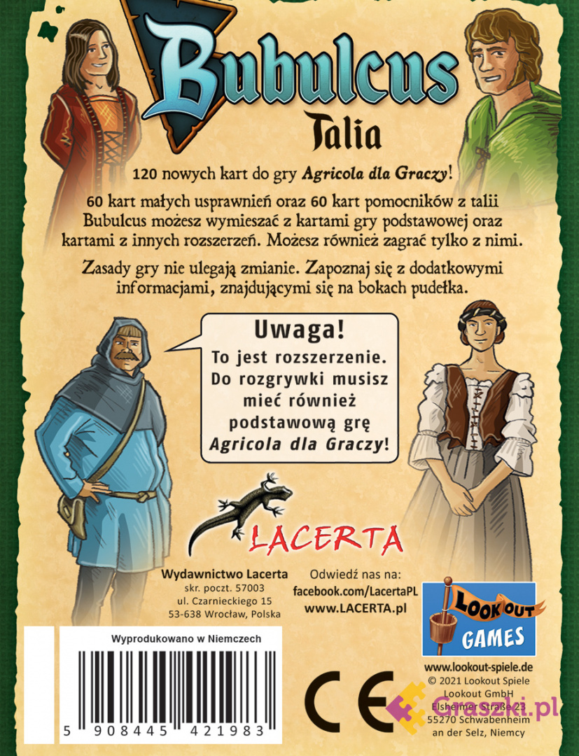 Agricola (wersja dla graczy): Talia Bubulcus tył Agricola (wersja dla graczy): Talia Bubulcus tył