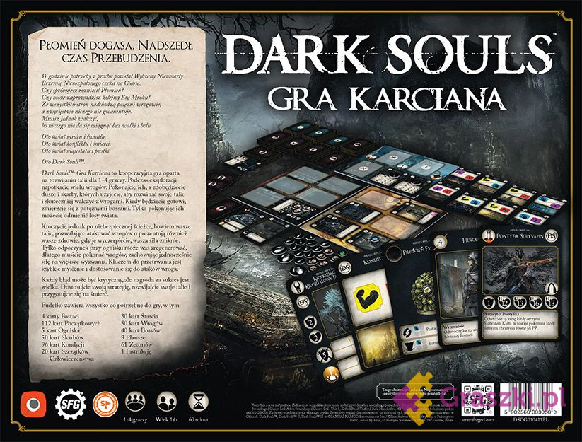 Dark Souls Gra Karciana tył Dark Souls Gra Karciana tył