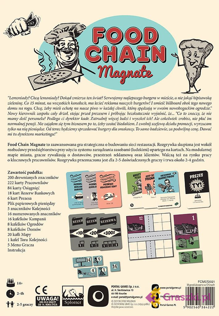 Food Chain Magnate tył Food Chain Magnate tył