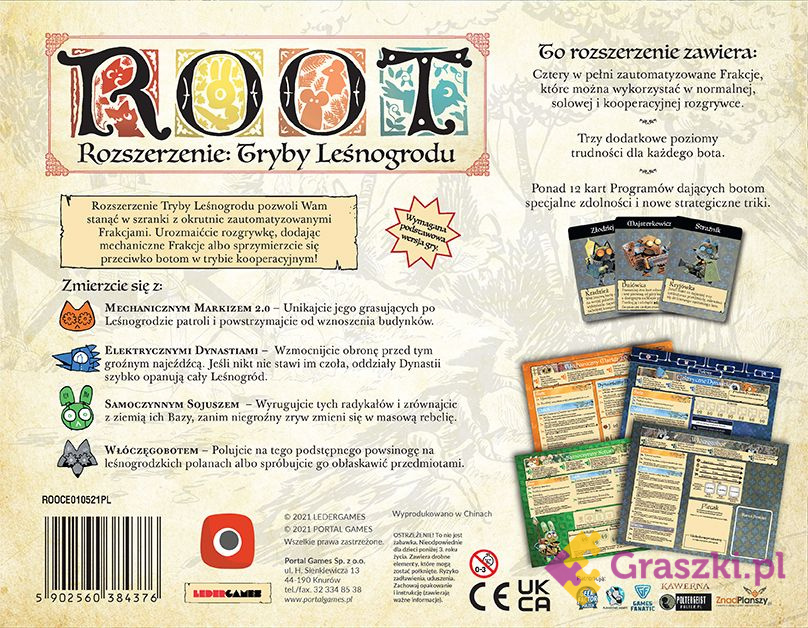 ROOT: Tryby Leśnogrodu tył ROOT: Tryby Leśnogrodu tył