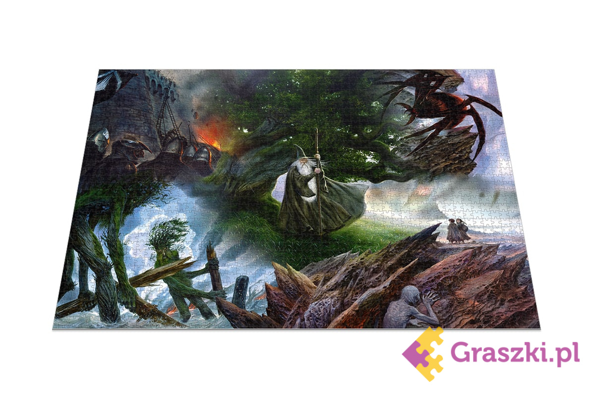 Puzzle Władca Pierścieni: Wyprawa do Mordoru (1000 elementów) efekt Puzzle Władca Pierścieni: Wyprawa do Mordoru (1000 elementów) efekt