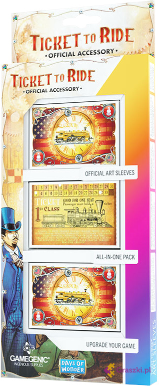 Koszulki Wsiąść do pociągu USA - Gamegenic: Ticket to Ride - USA Art Sleeves (46 x 70 mm) Koszulki Wsiąść do pociągu USA - Gamegenic: Ticket to Ride - USA Art Sleeves (46 x 70 mm)