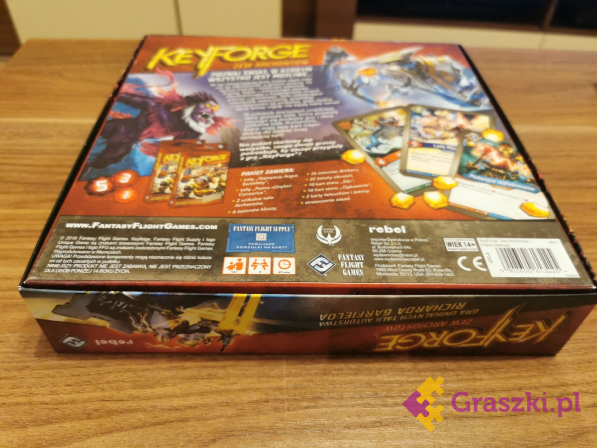 Keyforge Zew Archontów pudełko Keyforge Zew Archontów pudełko