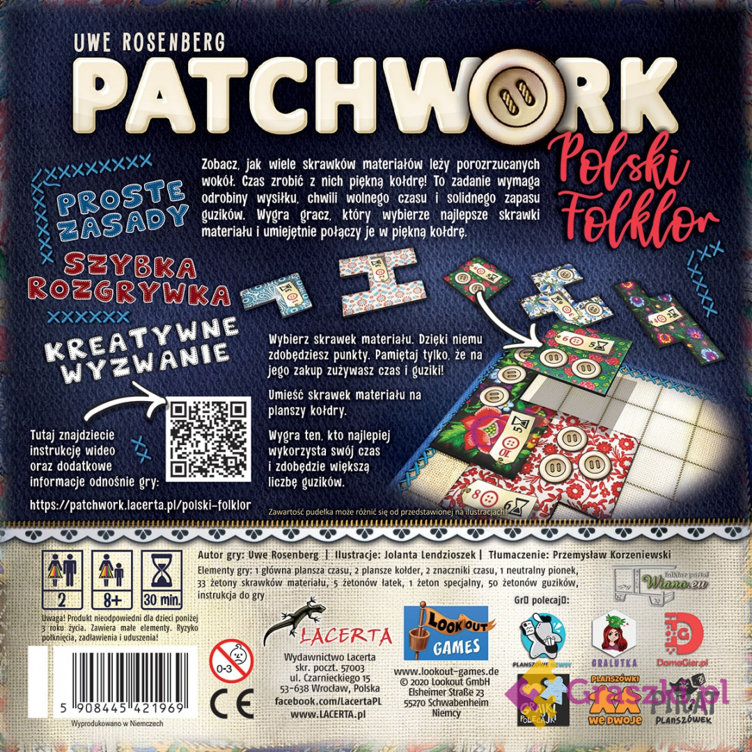 Patchwork: Polski folklor tył Patchwork: Polski folklor tył