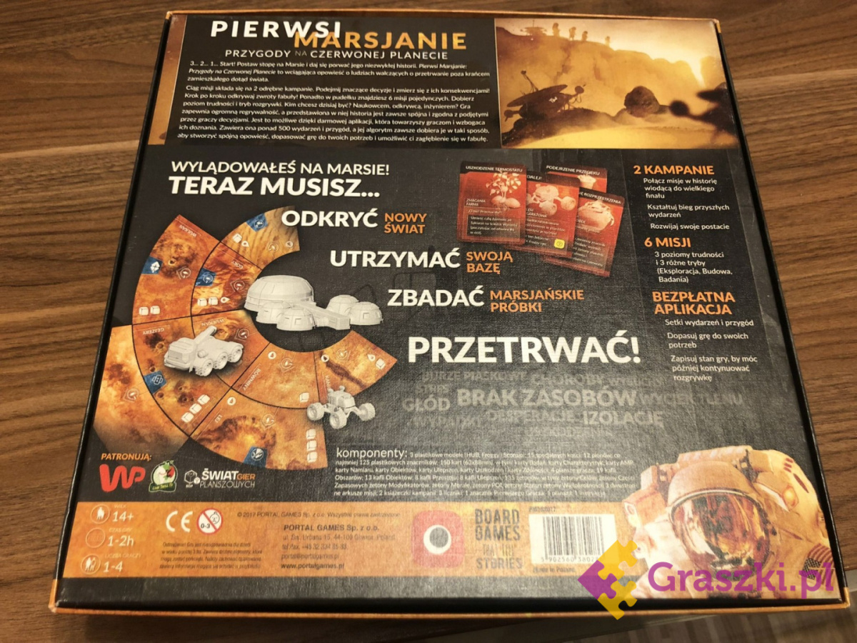 Pierwsi Marsjanie: Przygody na Czerwonej Planecie pudełko Pierwsi Marsjanie: Przygody na Czerwonej Planecie pudełko