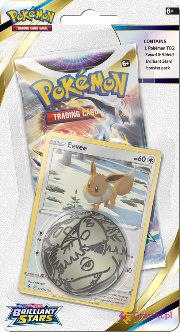 Pokémon TCG: Brilliant Stars Checklane Blister Eevee Pokémon TCG: Brilliant Stars Checklane Blister Eevee