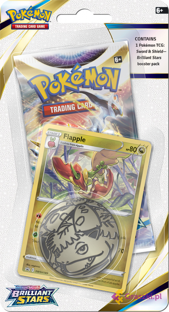 Pokémon TCG: Brilliant Stars Checklane Blister Flapple Pokémon TCG: Brilliant Stars Checklane Blister Flapple
