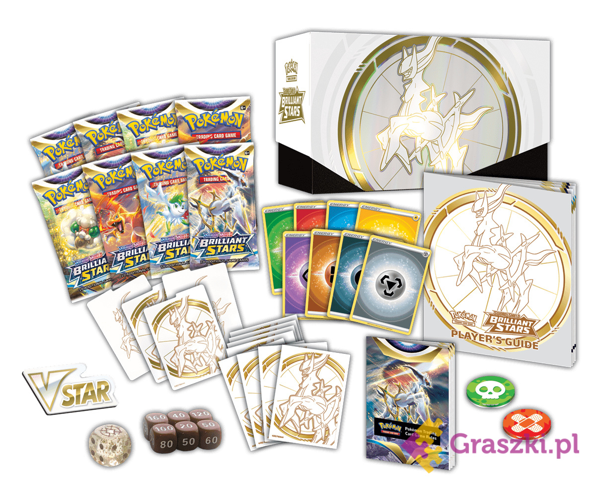 Pokémon TCG: Brilliant Stars Elite Trainer Box zawartość Pokémon TCG: Brilliant Stars Elite Trainer Box zawartość