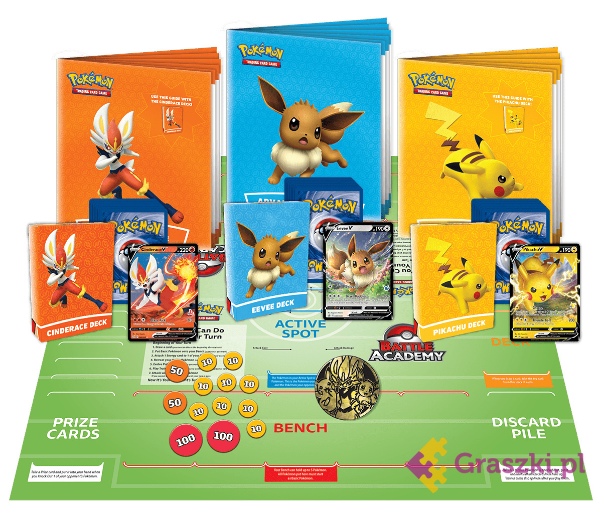 Pokemon TCG: Battle Academy 2022 zawartość Pokemon TCG: Battle Academy 2022 zawartość