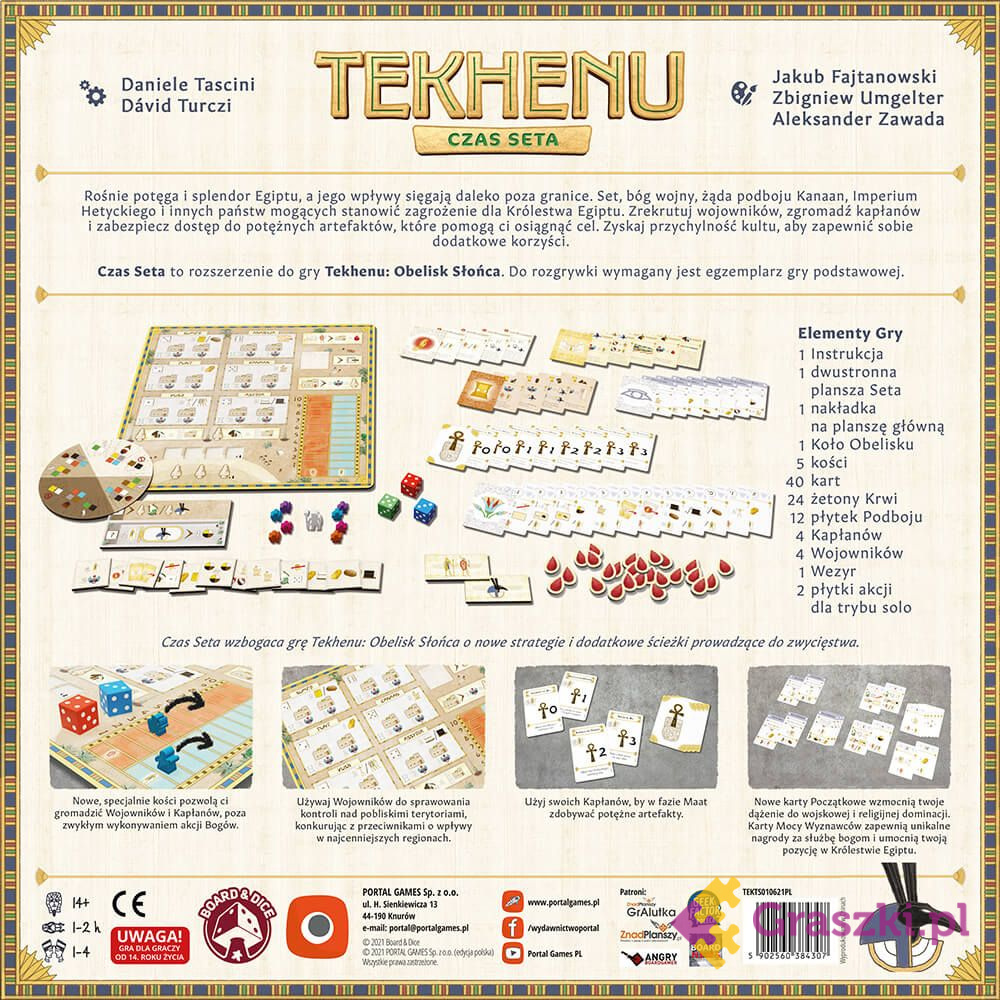 Tekhenu: Czas Seta tył Tekhenu: Czas Seta tył