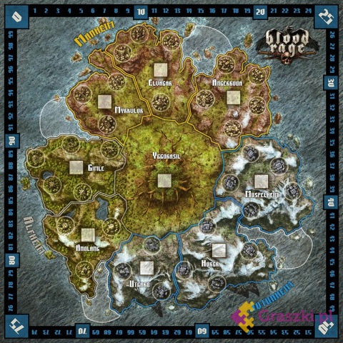 Blood Rage plansza Blood Rage plansza