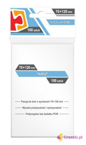 Koszulki na karty Rebel (70x120 mm) "Tarot", 100 sztuk Koszulki na karty Rebel (70x120 mm) "Tarot", 100 sztuk
