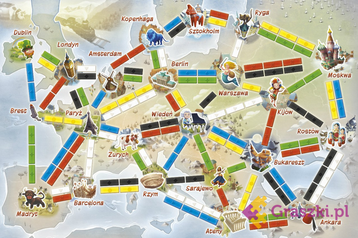 Wsiąśc do pociągu pierwsza podróż mapa Wsiąśc do pociągu pierwsza podróż mapa