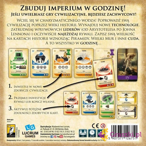 Krótka historia cywilizacji tył Krótka historia cywilizacji tył
