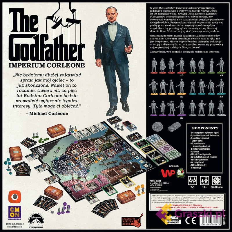 The Godfather: Imperium Corleone tył The Godfather: Imperium Corleone tył