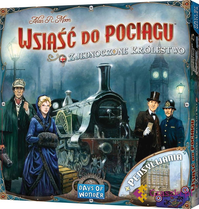 Wsiąść do Pociągu: Kolekcja Map 5 - Zjednoczone Królestwo / Pensylwania Wsiąść do Pociągu: Kolekcja Map 5 - Zjednoczone Królestwo / Pensylwania