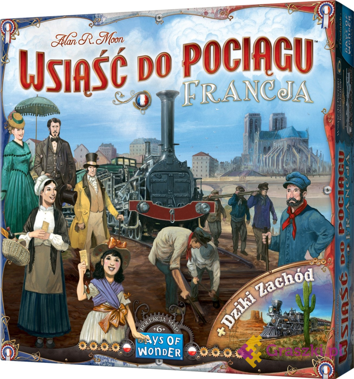 Wsiąść do Pociągu: Kolekcja Map 6 - Francja i Dziki Zachód Wsiąść do Pociągu: Kolekcja Map 6 - Francja i Dziki Zachód