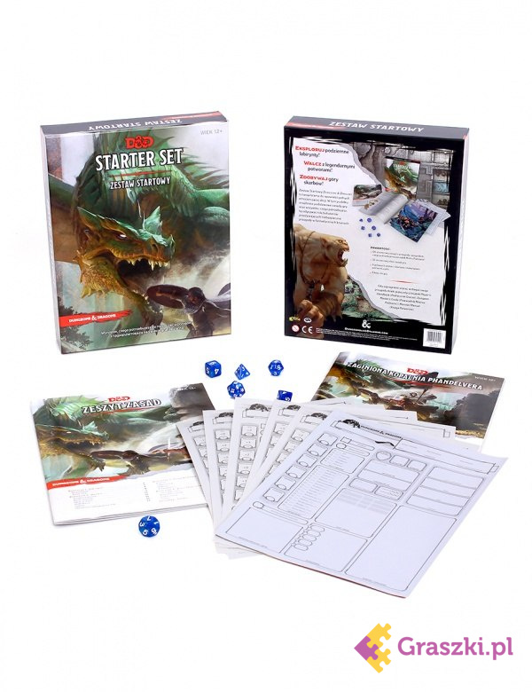 Dungeons & Dragons: Starter Set (Zestaw startowy) zawartosc Dungeons & Dragons: Starter Set (Zestaw startowy) zawartosc