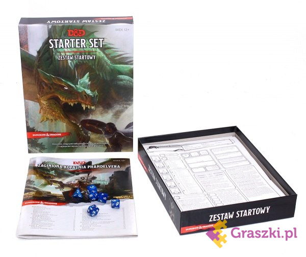 Dungeons & Dragons: Starter Set (Zestaw startowy) elementy Dungeons & Dragons: Starter Set (Zestaw startowy) elementy