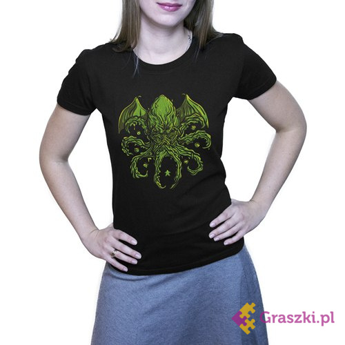 Koszulka “Cthulhu” dla niej czarna Koszulka “Cthulhu” dla niej czarna