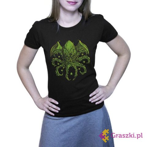 Koszulka “Cthulhu” dla niej czarna Koszulka “Cthulhu” dla niej czarna