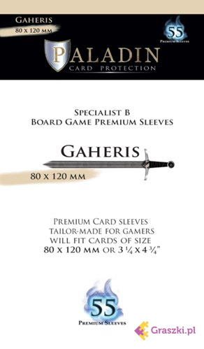 Koszulki na karty Gaheris Premium (80x120), 55 sztuk Koszulki na karty Gaheris Premium (80x120), 55 sztuk