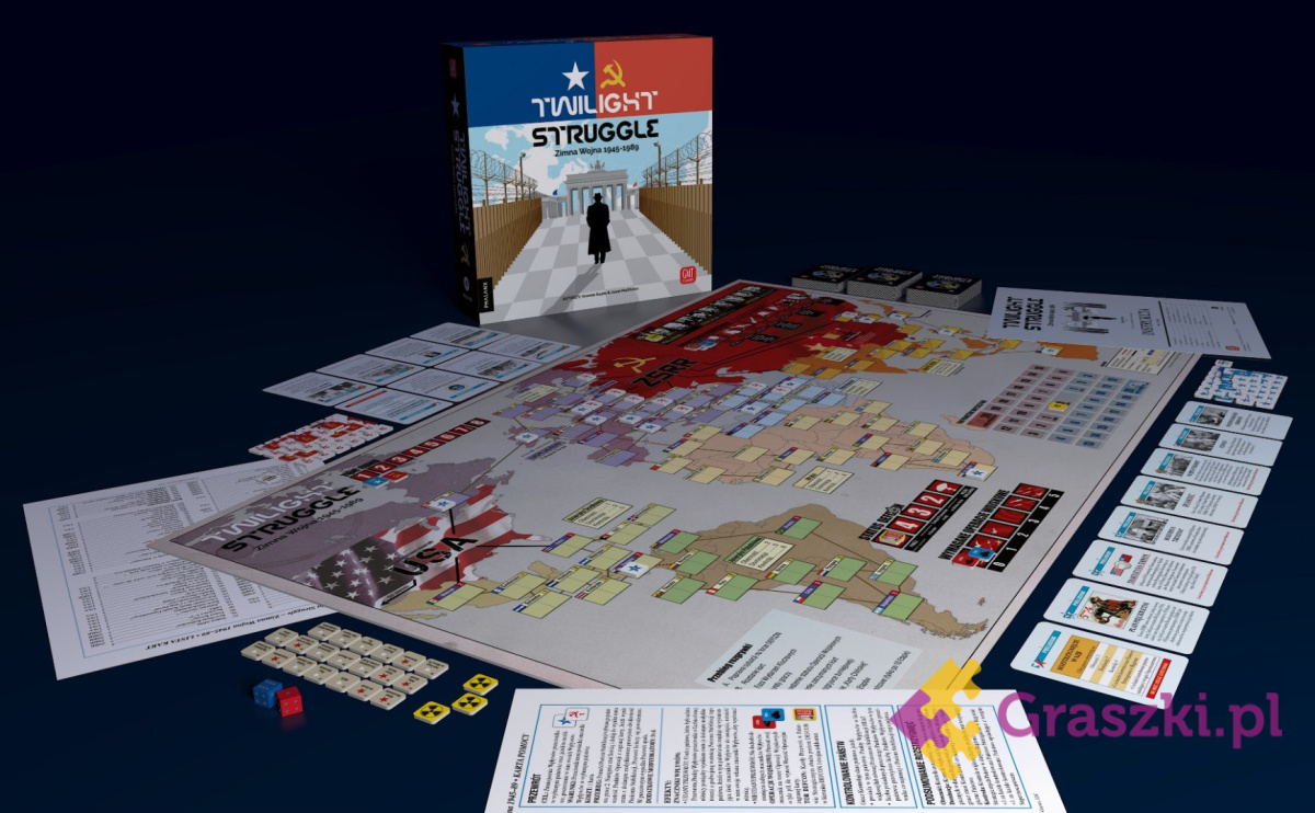 Twilight Struggle Zimna Wojna 1945–89 plansza Twilight Struggle Zimna Wojna 1945–89 plansza