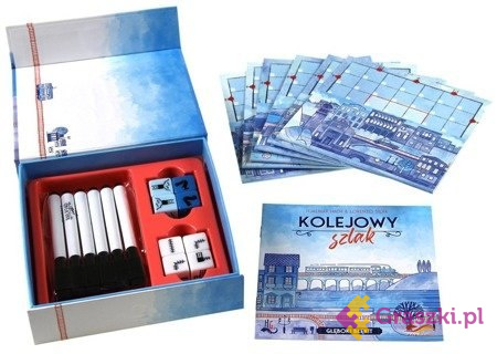 Kolejowy szlak. Głęboki błękit. Kolejowy szlak. Głęboki błękit.