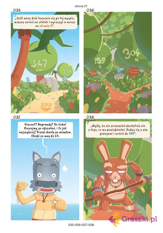 Piraci Klątwa wyspy Shukanet komiks paragrafowy Piraci Klątwa wyspy Shukanet komiks paragrafowy