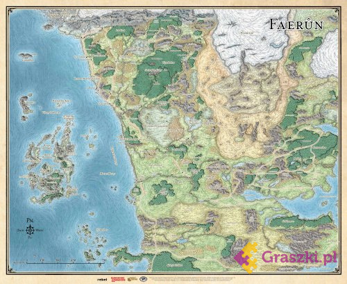 Dungeons & Dragons: Wybrzeże Mieczy mapa Dungeons & Dragons: Wybrzeże Mieczy mapa