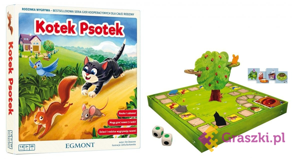 Rodzinka Wygrywa: Kotek Psotek plansza Rodzinka Wygrywa: Kotek Psotek plansza