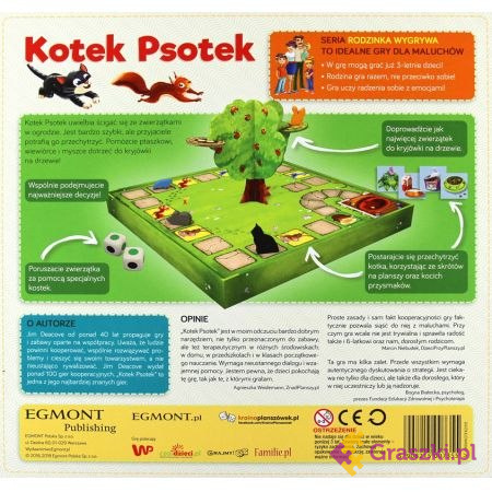 Rodzinka Wygrywa: Kotek Psotek tył Rodzinka Wygrywa: Kotek Psotek tył