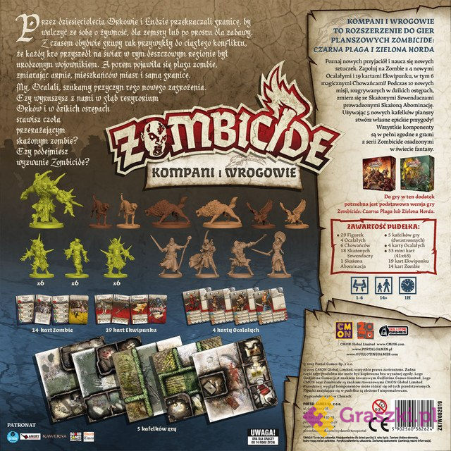 Zombicide: Kompani i Wrogowie tył Zombicide: Kompani i Wrogowie tył