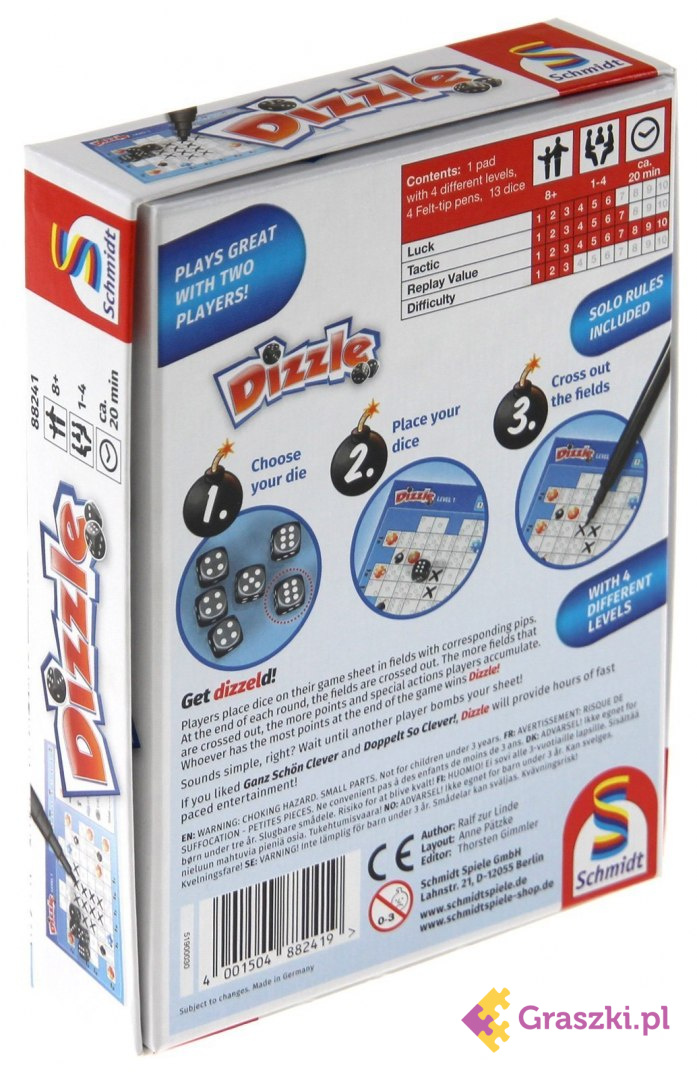 Dizzle (edycja polska) tył Dizzle (edycja polska) tył