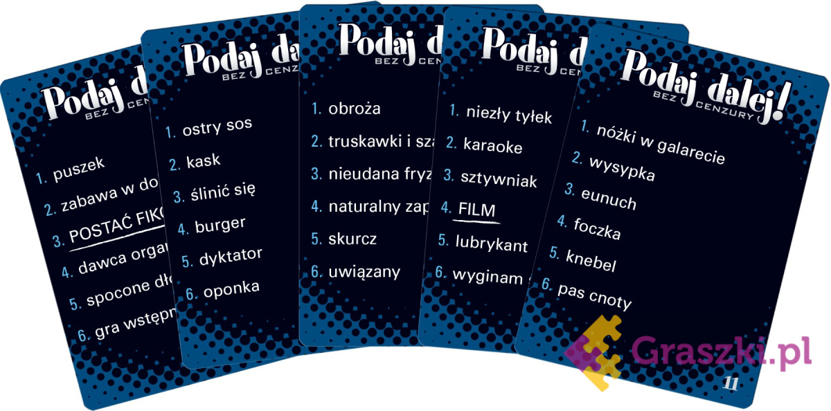 Podaj Dalej! Bez cenzury karty Podaj Dalej! Bez cenzury karty