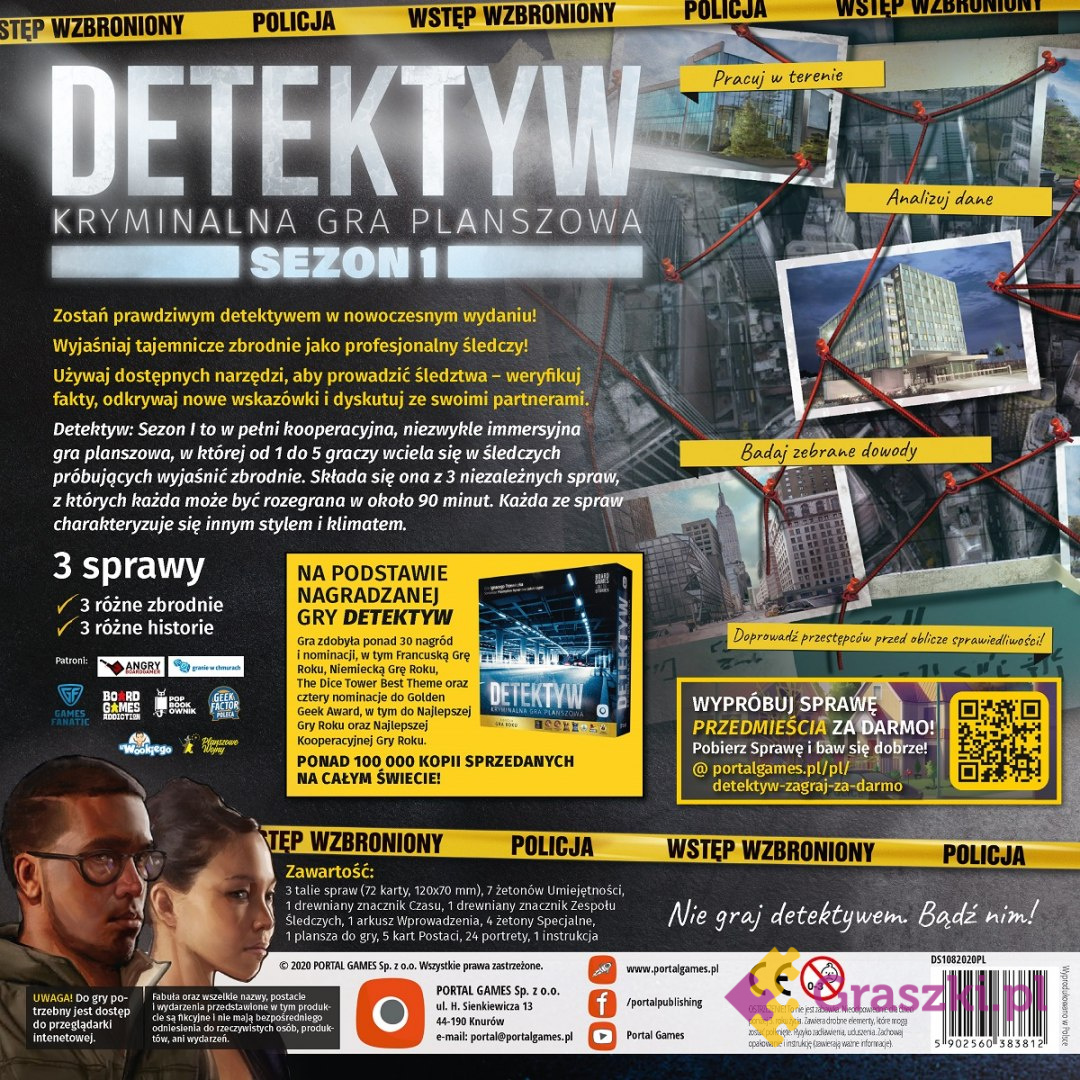 Detektyw: Sezon 1 tył Detektyw: Sezon 1 tył