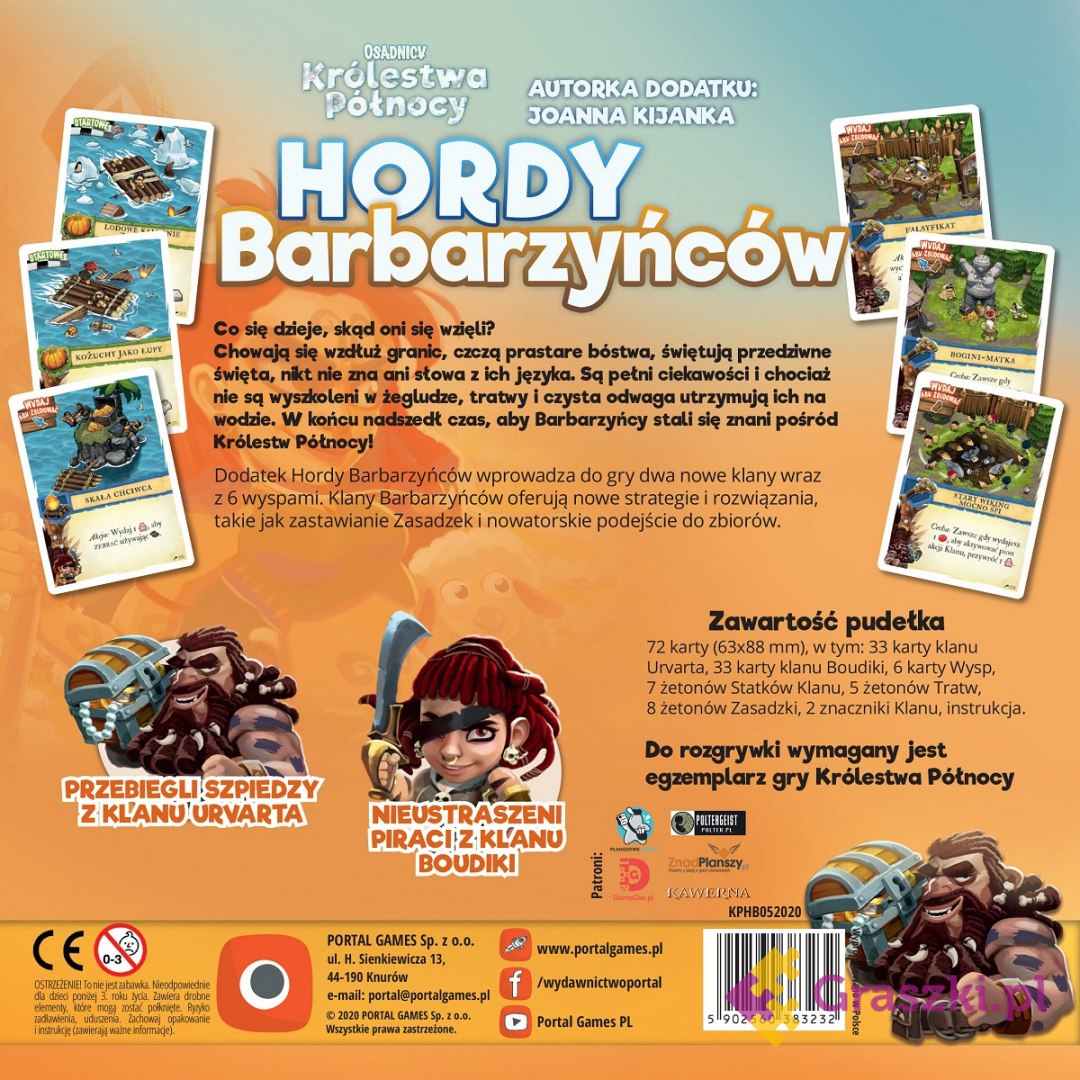 Królestwa Północy: Hordy Barbarzyńców tył Królestwa Północy: Hordy Barbarzyńców tył