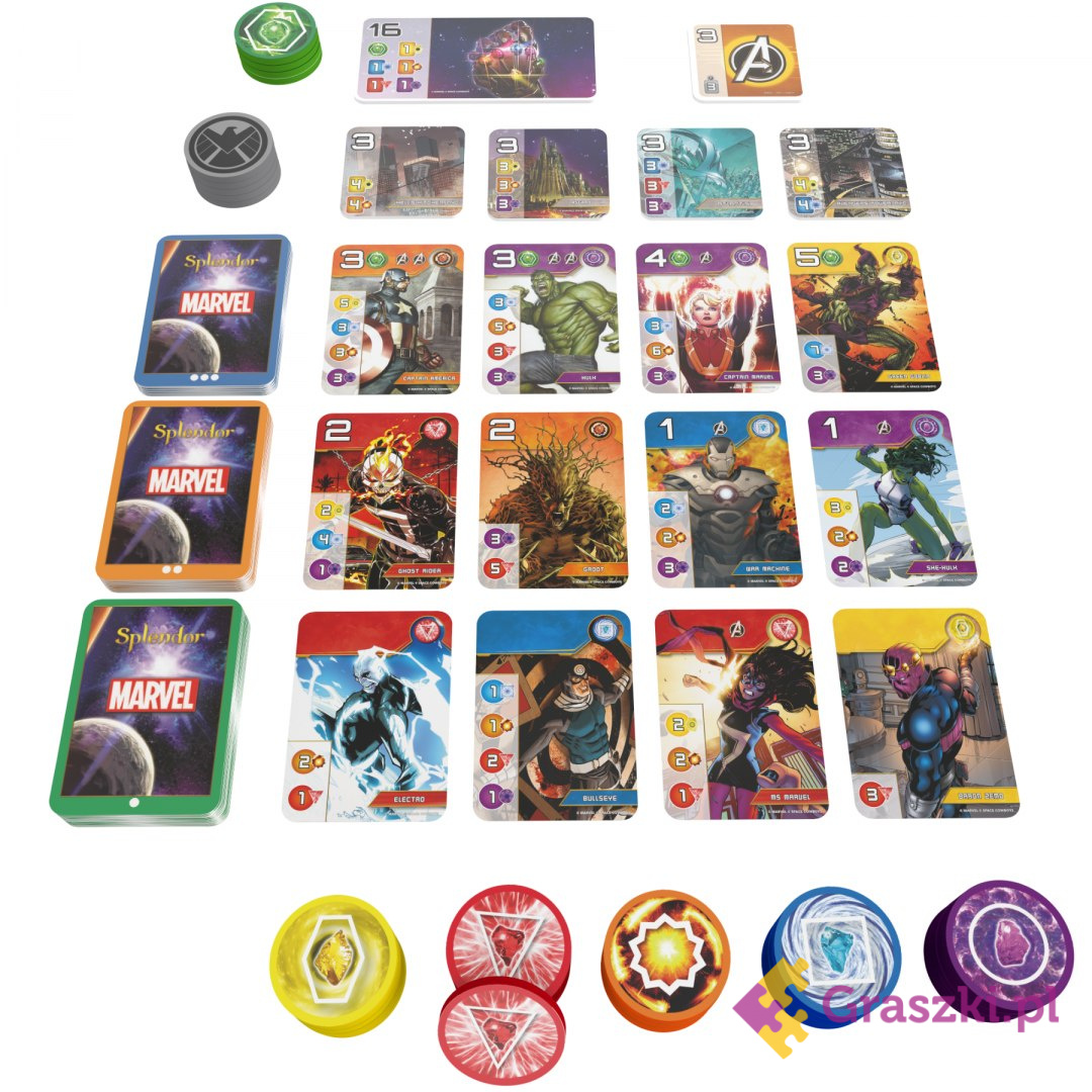 Splendor Marvel karty Splendor Marvel karty
