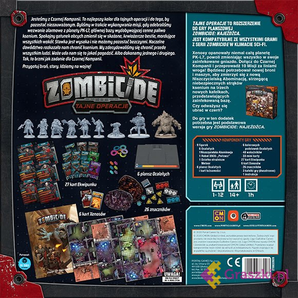 Zombicide Najeźdzca: Tajne Operacje tył Zombicide Najeźdzca: Tajne Operacje tył