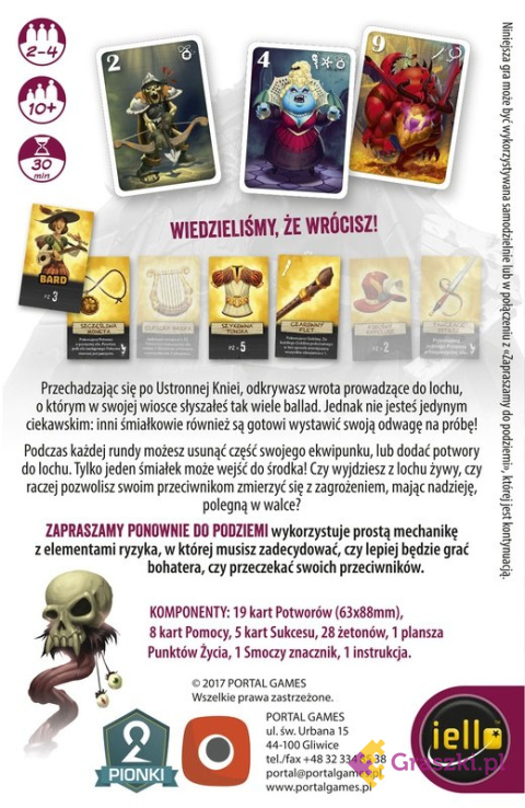 Zapraszamy ponownie do podziemi pudełko Zapraszamy ponownie do podziemi pudełko