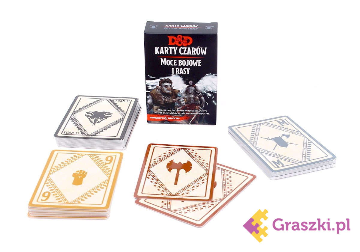 Dungeons & Dragons: Karty czarów - Moce bojowe i rasy zawartość Dungeons & Dragons: Karty czarów - Moce bojowe i rasy zawartość